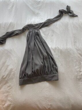 Gimaguas grey halter top with tie back detail